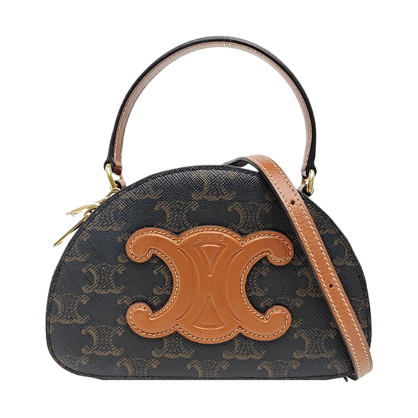 TRIOMPHE Small Coated Canvas Black