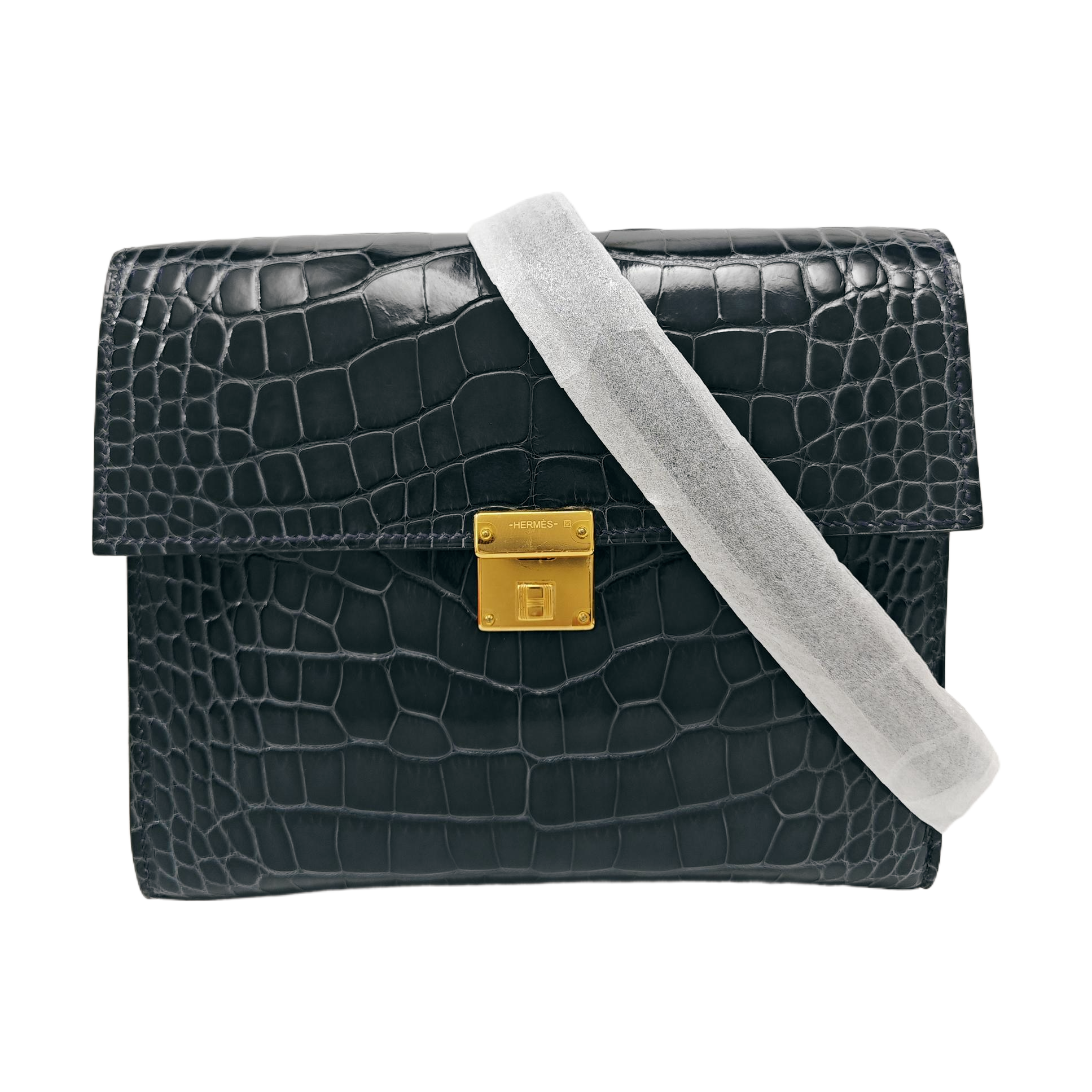 Clic 16 Shiny Porosus Crocodile Blue