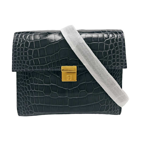 Clic 16 Shiny Porosus Crocodile Blue