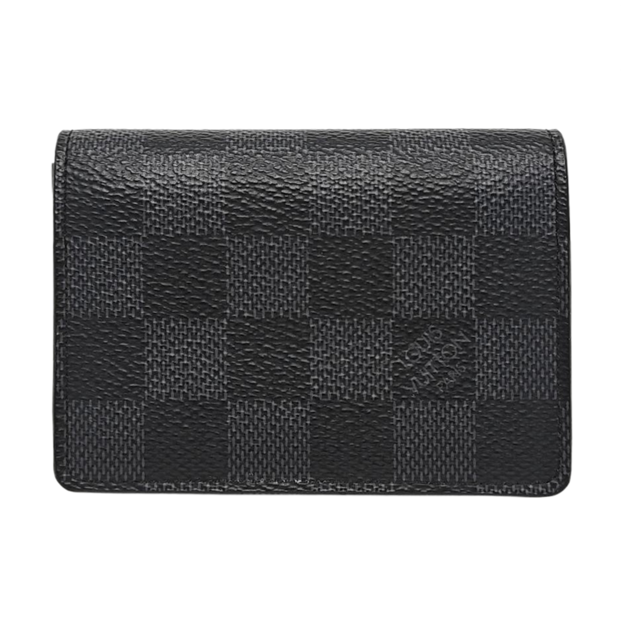 ENVELOPPE Damier Graphite Coated Canvas Gray Card Holder