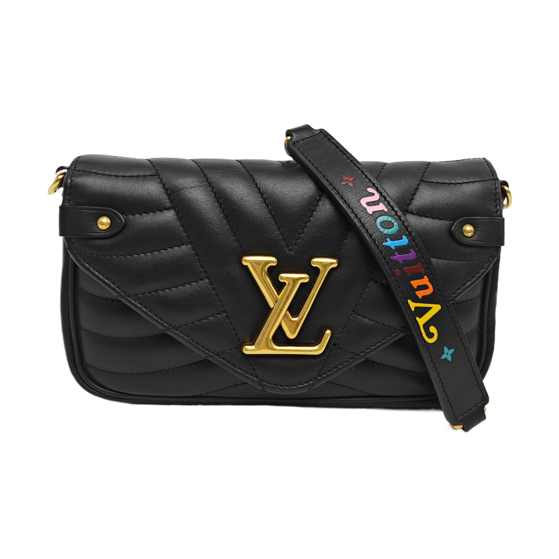 NEW WAVE Quilted Calfskin Black