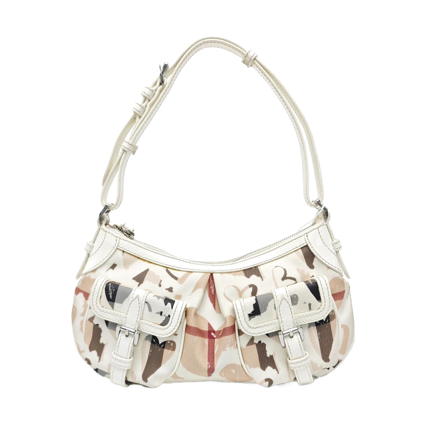 Coated Canvas Tote Bag White
