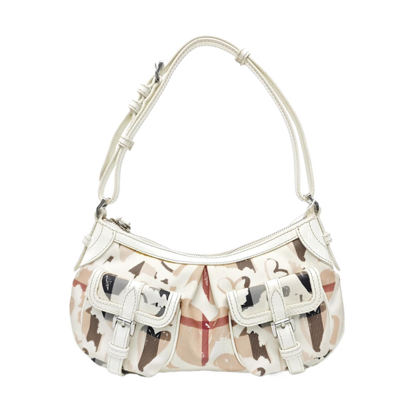 Coated Canvas Tote Bag White