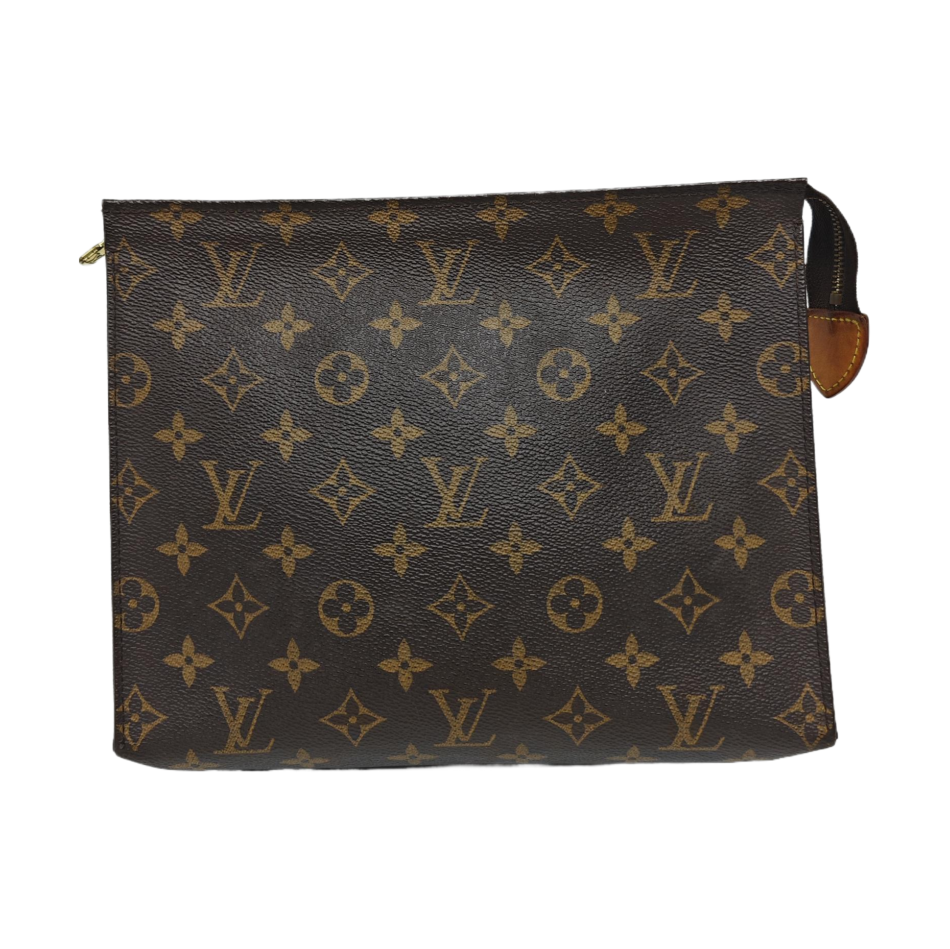 TOILET POCKET 26 Monogram Coated Canvas Brown