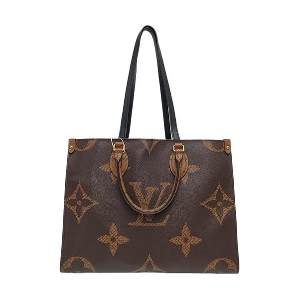 ONTHEGO MM Monogram Coated Canvas Brown