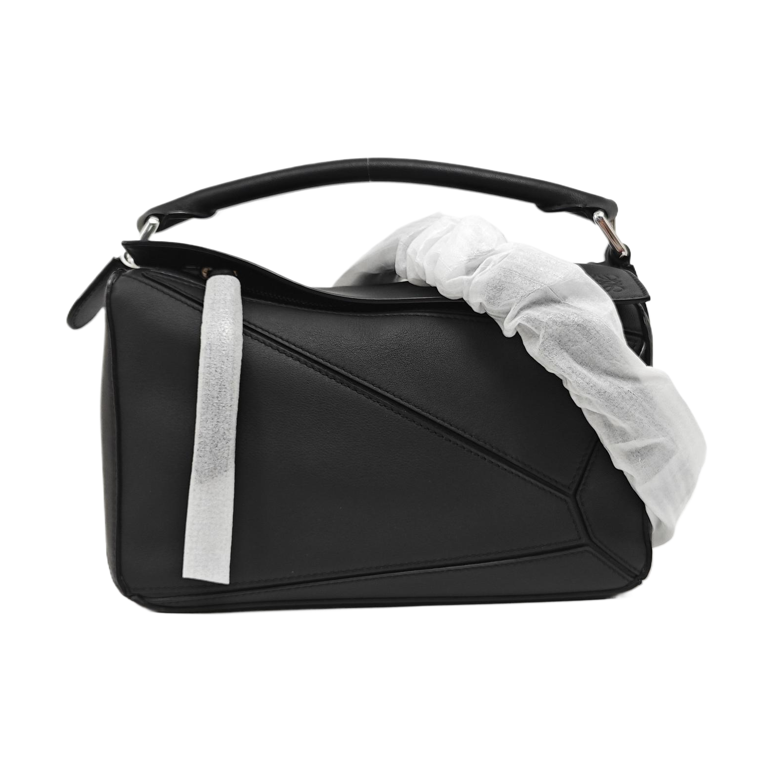 Puzzle Edge Small Calfskin Black