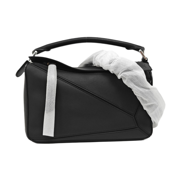 Puzzle Edge Small Calfskin Black