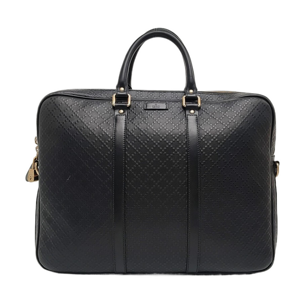 Calfskin Top Handle Bag Black