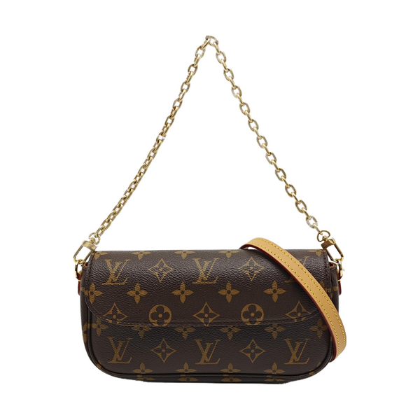 IVY Monogram Coated Canvas Brown