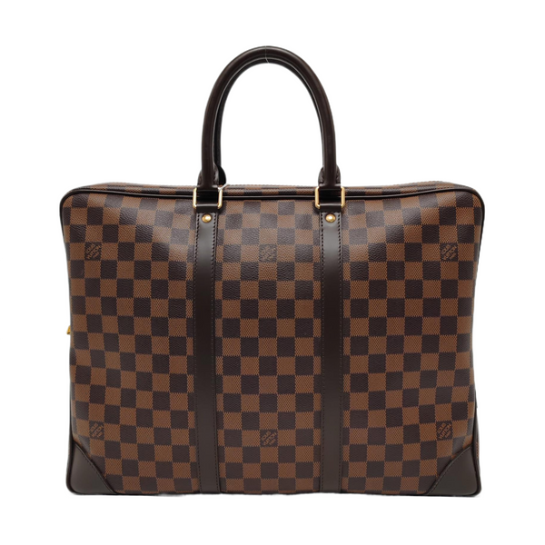 PORTE-DOCUMENTS Damier Ebene Coated Canvas Brown