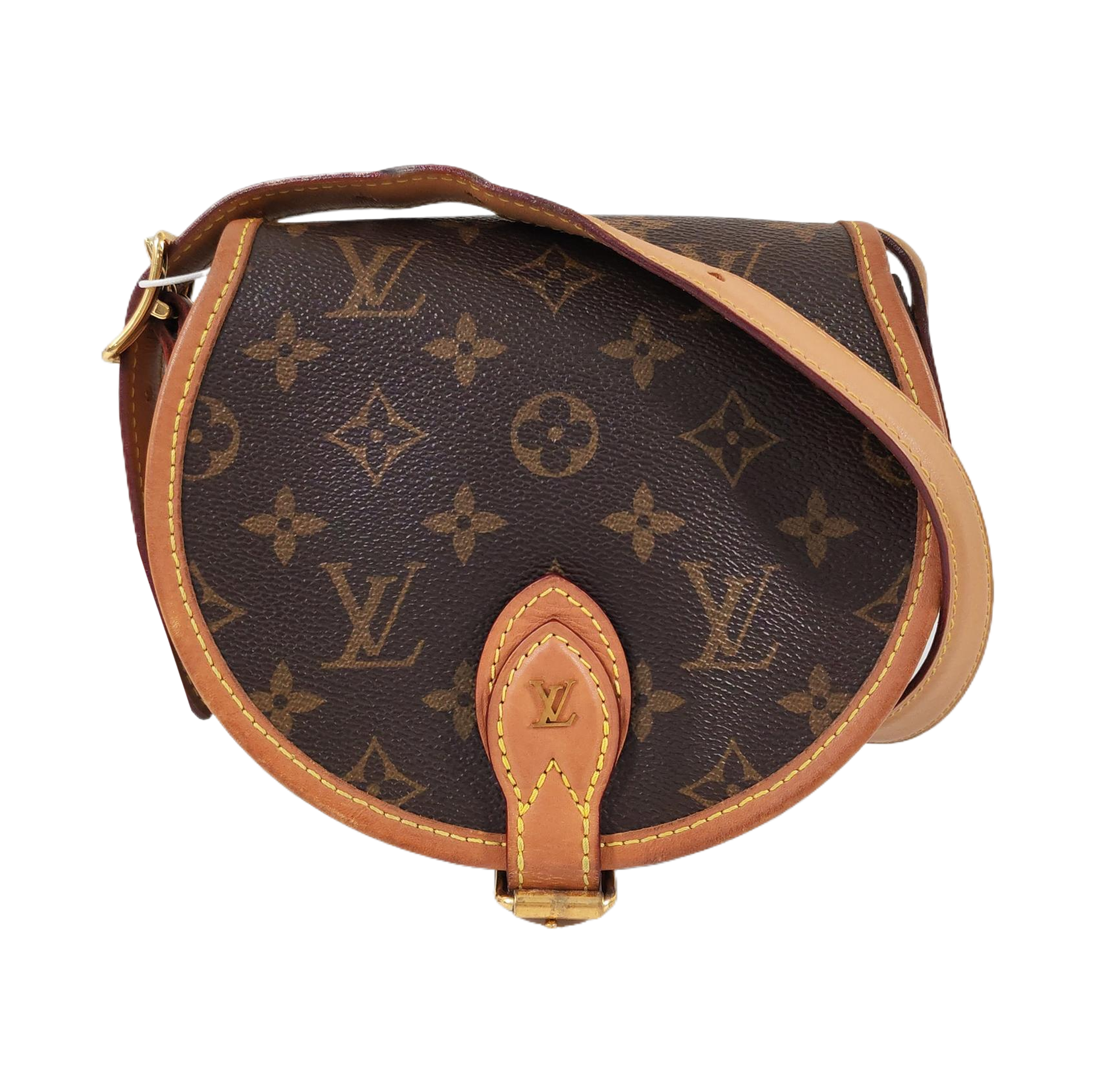 TAMBOURINE Monogram Coated Canvas Brown
