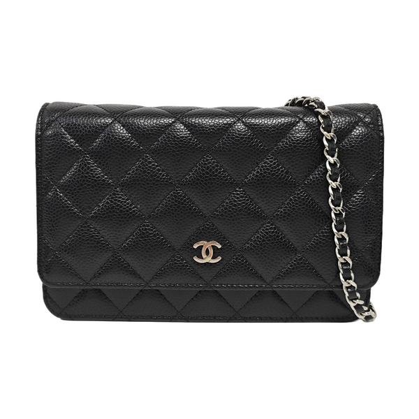 WOC Quilted Grained Calfskin Black
