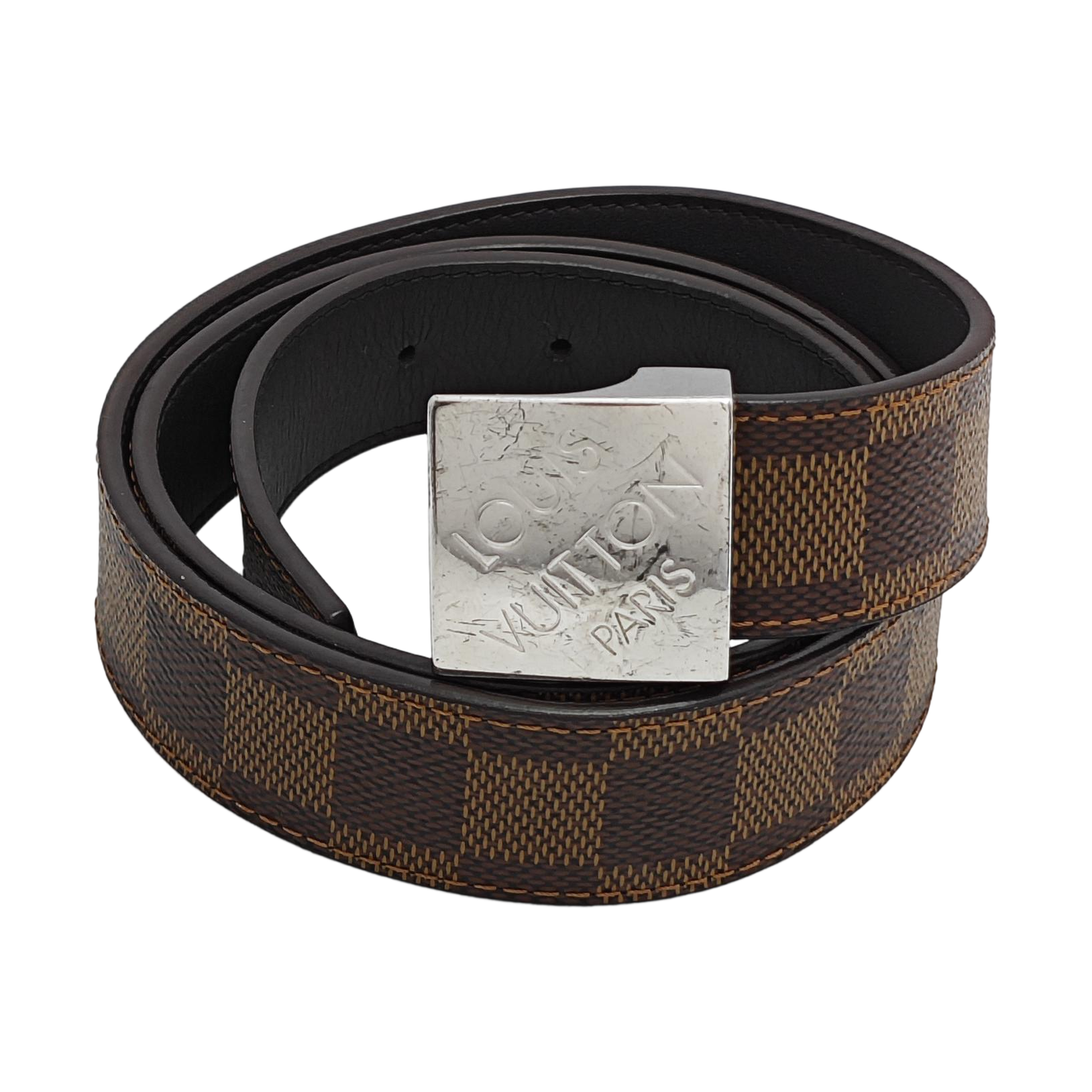 Coated Canvas Belt Brown
