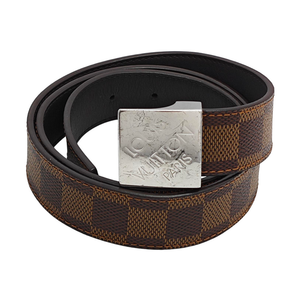 Coated Canvas Belt Brown