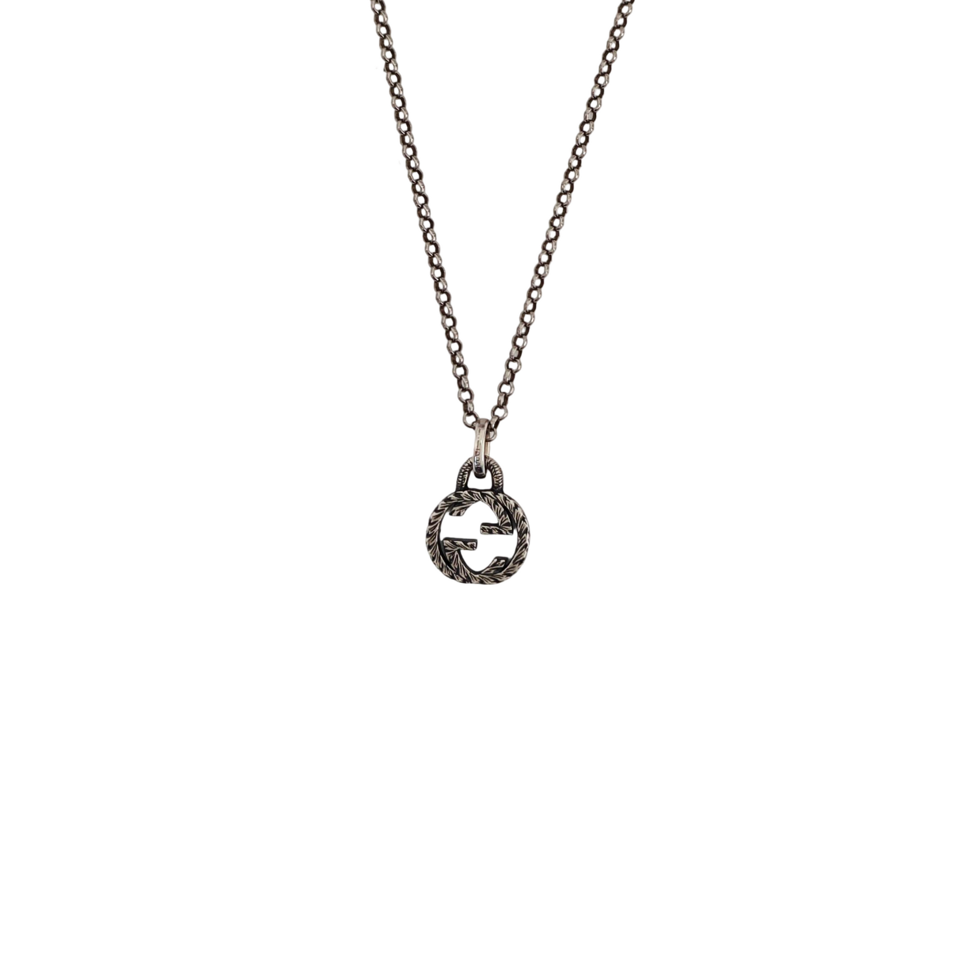 Interlocking G 925 Sterling Silver Necklace