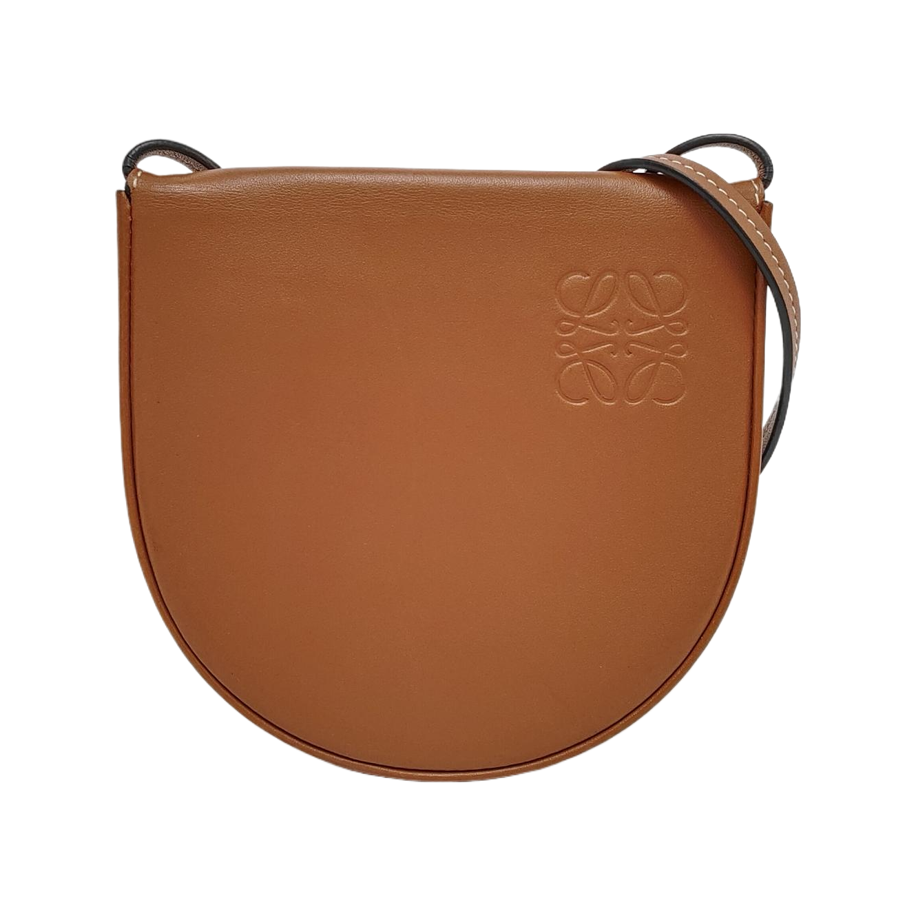 Authenticated pre-owned  Heel Small Calfskin Brown - Crossbody Bag at Looply