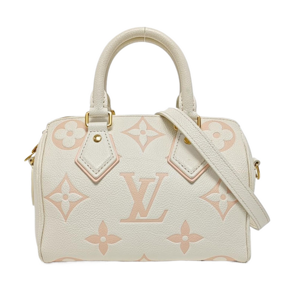SPEEDY 20 Monogram Calfskin White