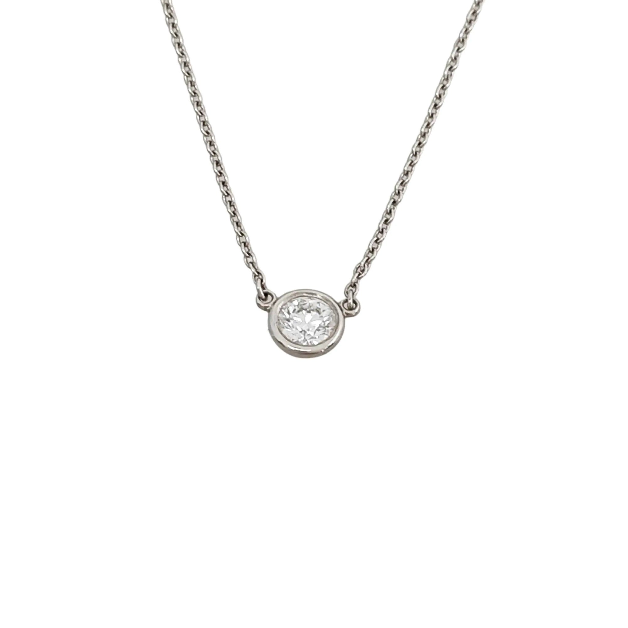 Elsa Peretti Platinum 950 Silver Necklace