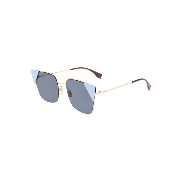 Gafas de sol de metal azul