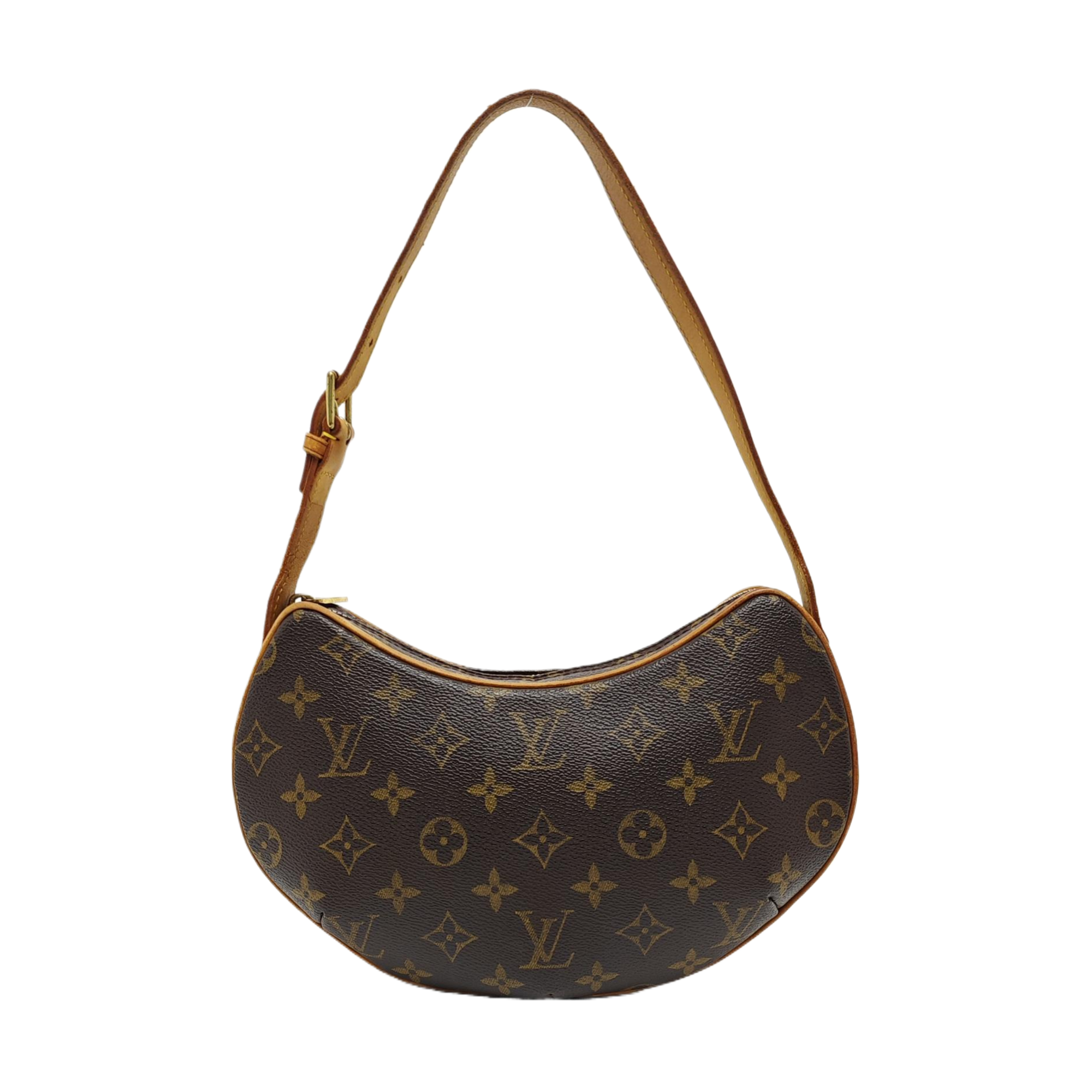 CROISSANT PM Monogram Coated Canvas Brown