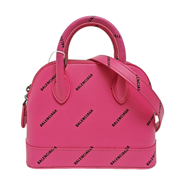 Top Handle Calfskin Red