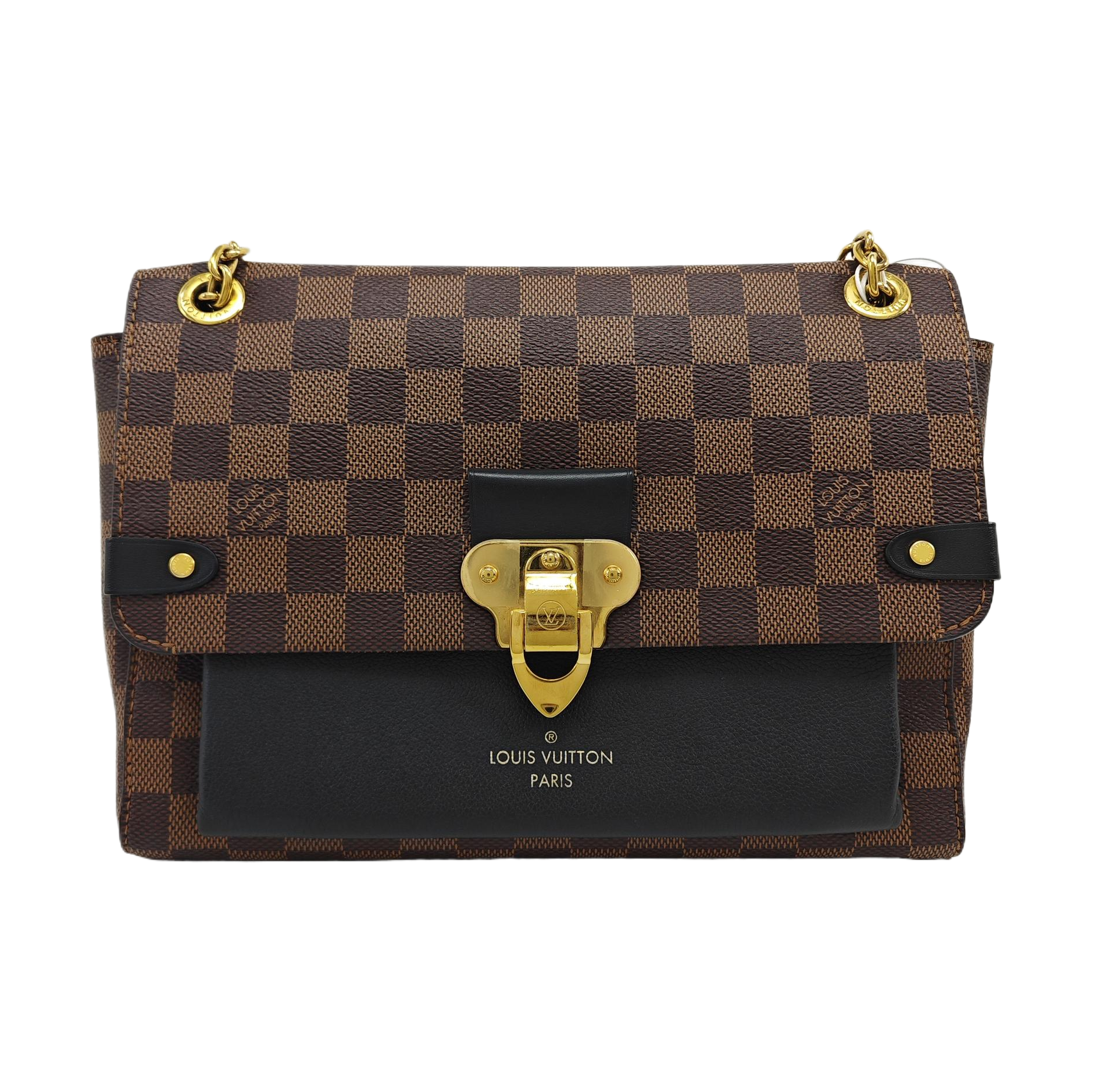 VAVIN PM Damier Ebene Coated Canvas Brown