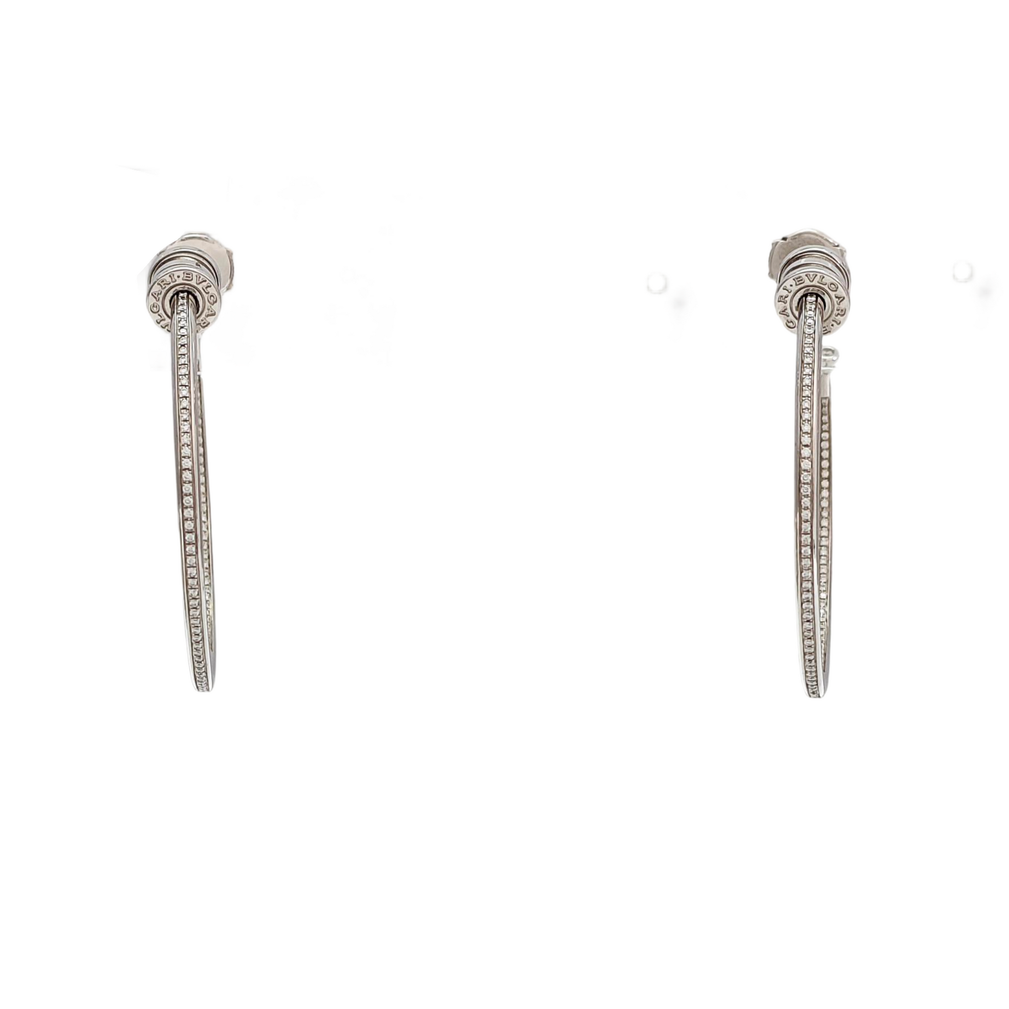 B.ZERO1 18k Rose Gold Silver Earrings