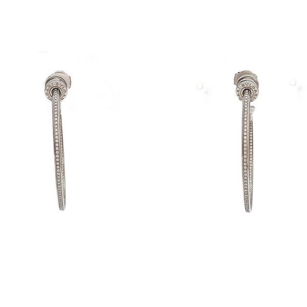 B.ZERO1 18k Rose Gold Silver Earrings
