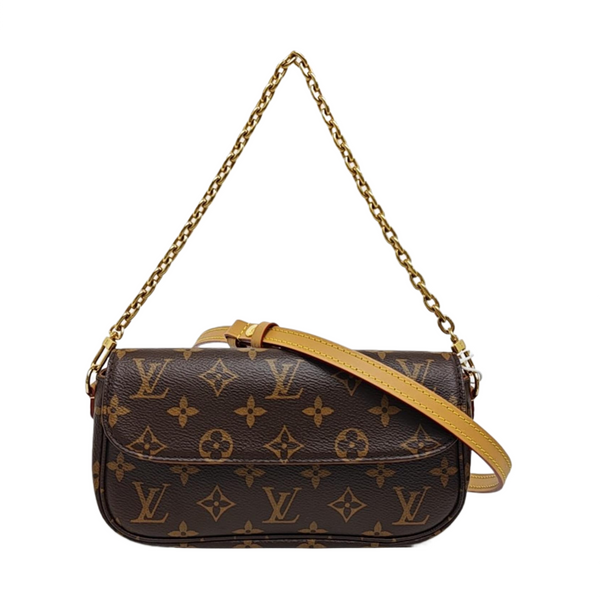 IVY Monogram Coated Canvas Brown