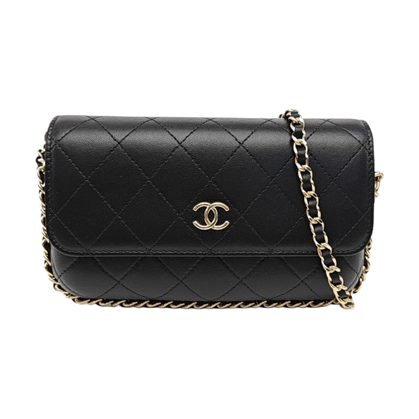 WOC Quilted Lambskin Black
