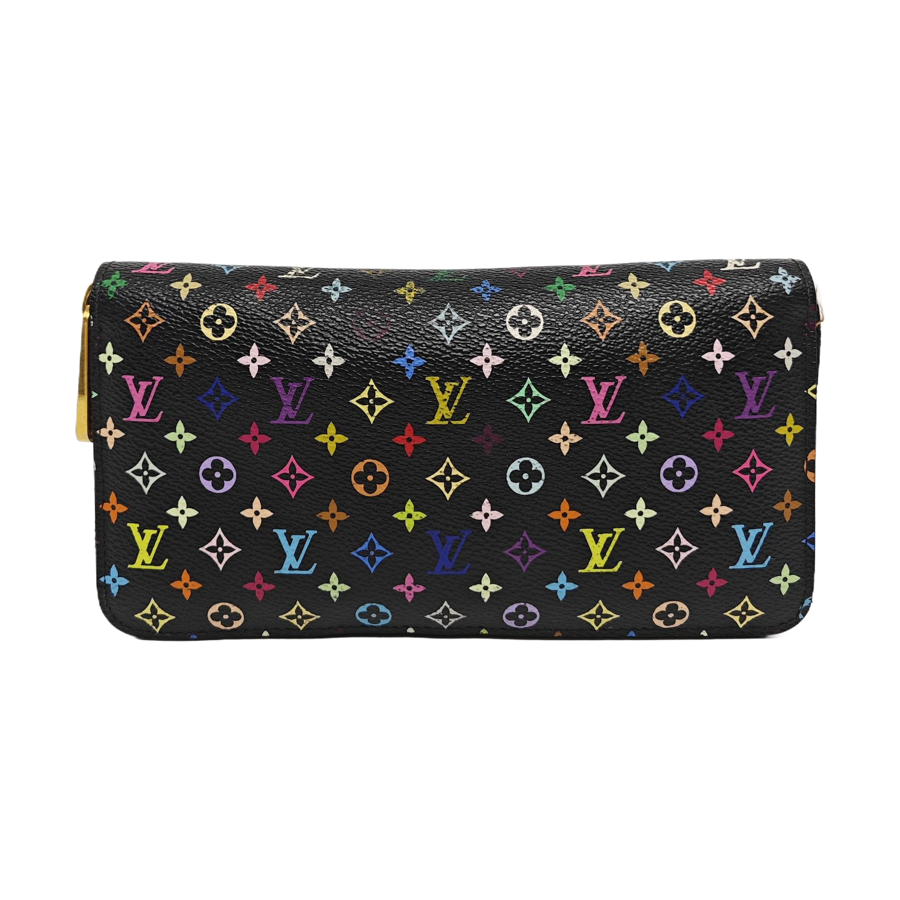 LV × TM ZIPPY Monogram Coated Canvas Black Wallet