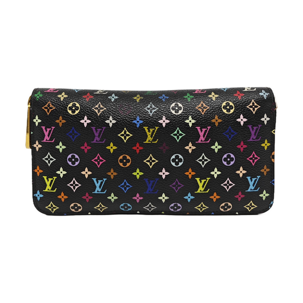 LV × TM ZIPPY Monogram Coated Canvas Black Wallet