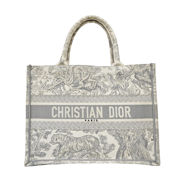 Book Tote Medium Fabric Gray