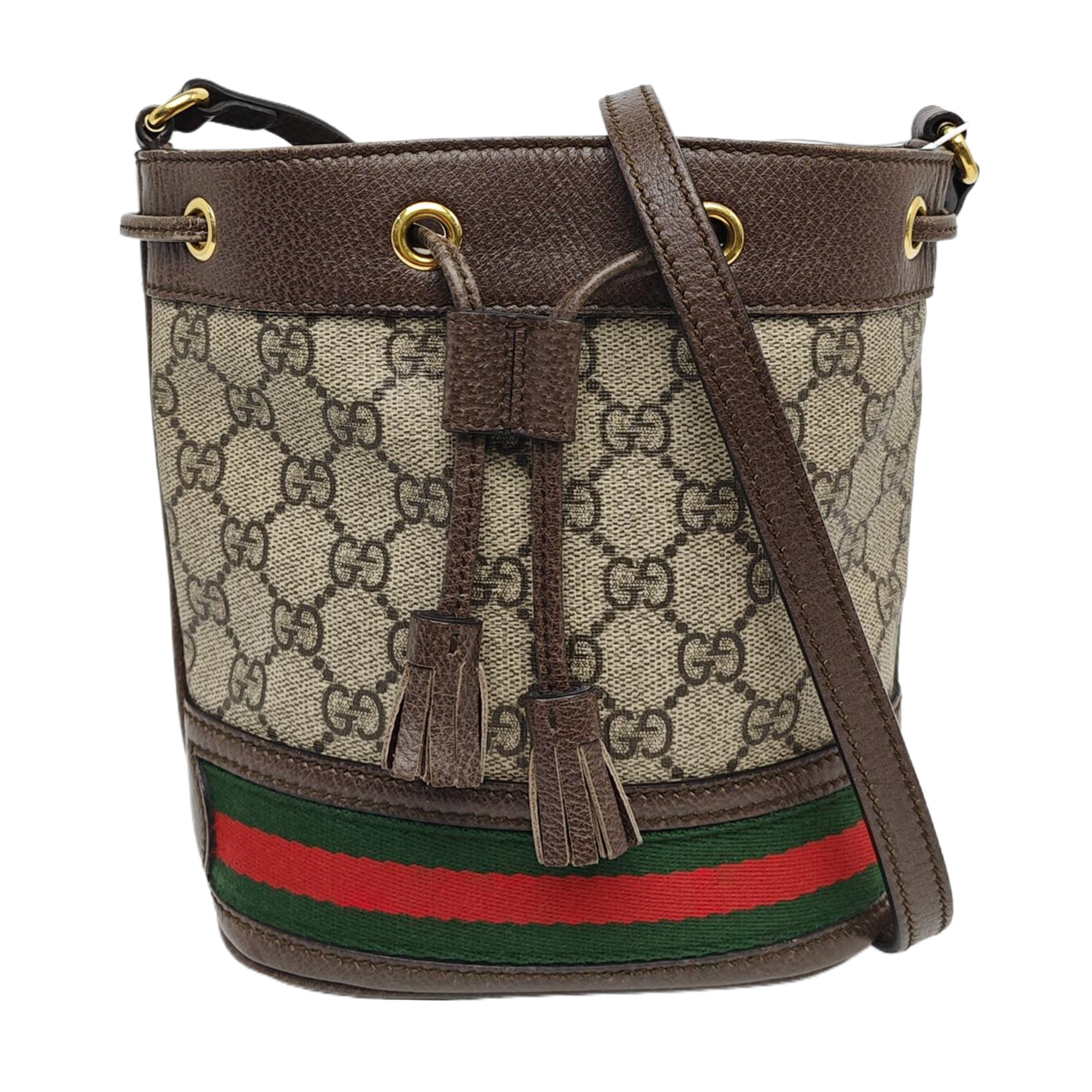 Ophidia Mini Monogram Coated Canvas Beige