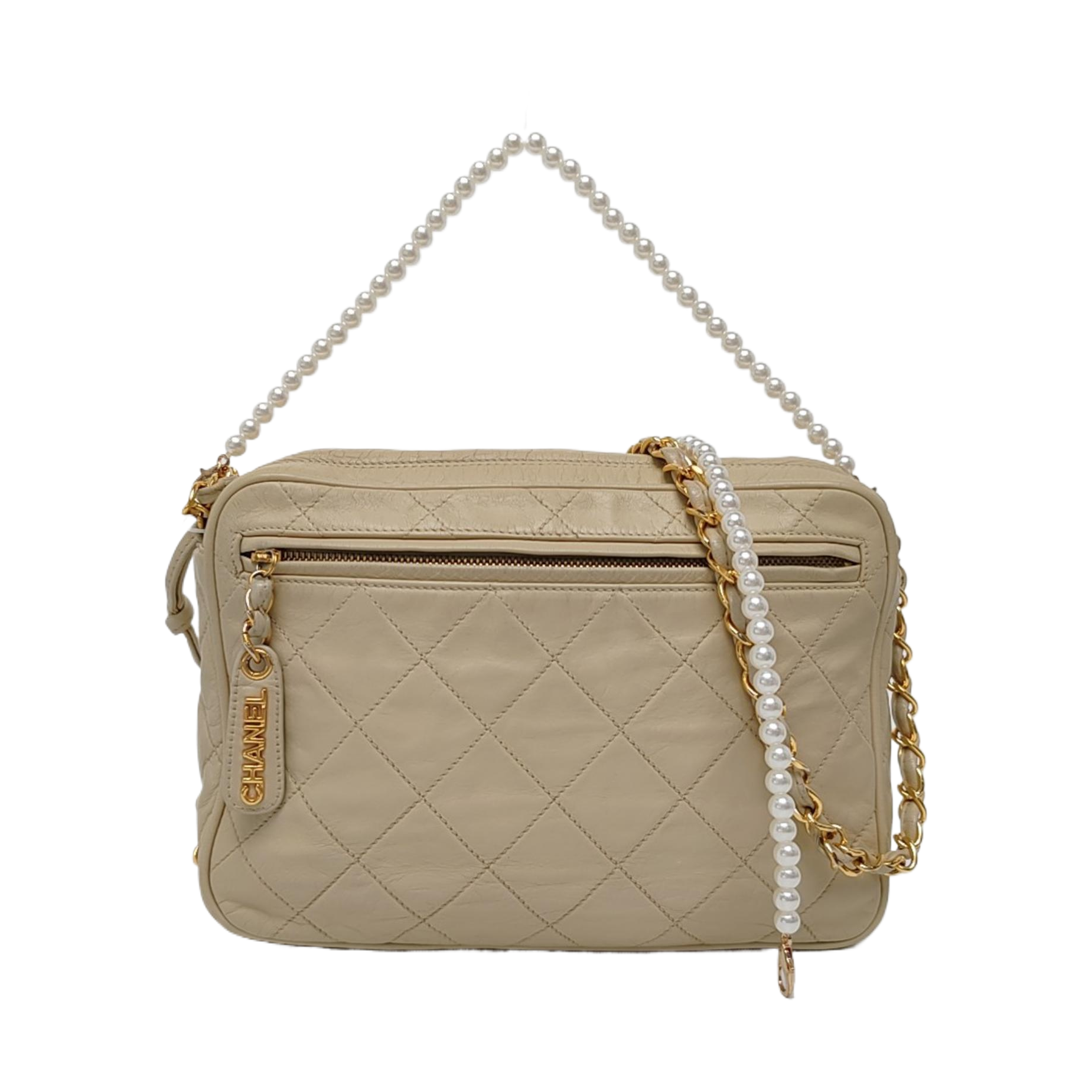 Quilted Lambskin Beige