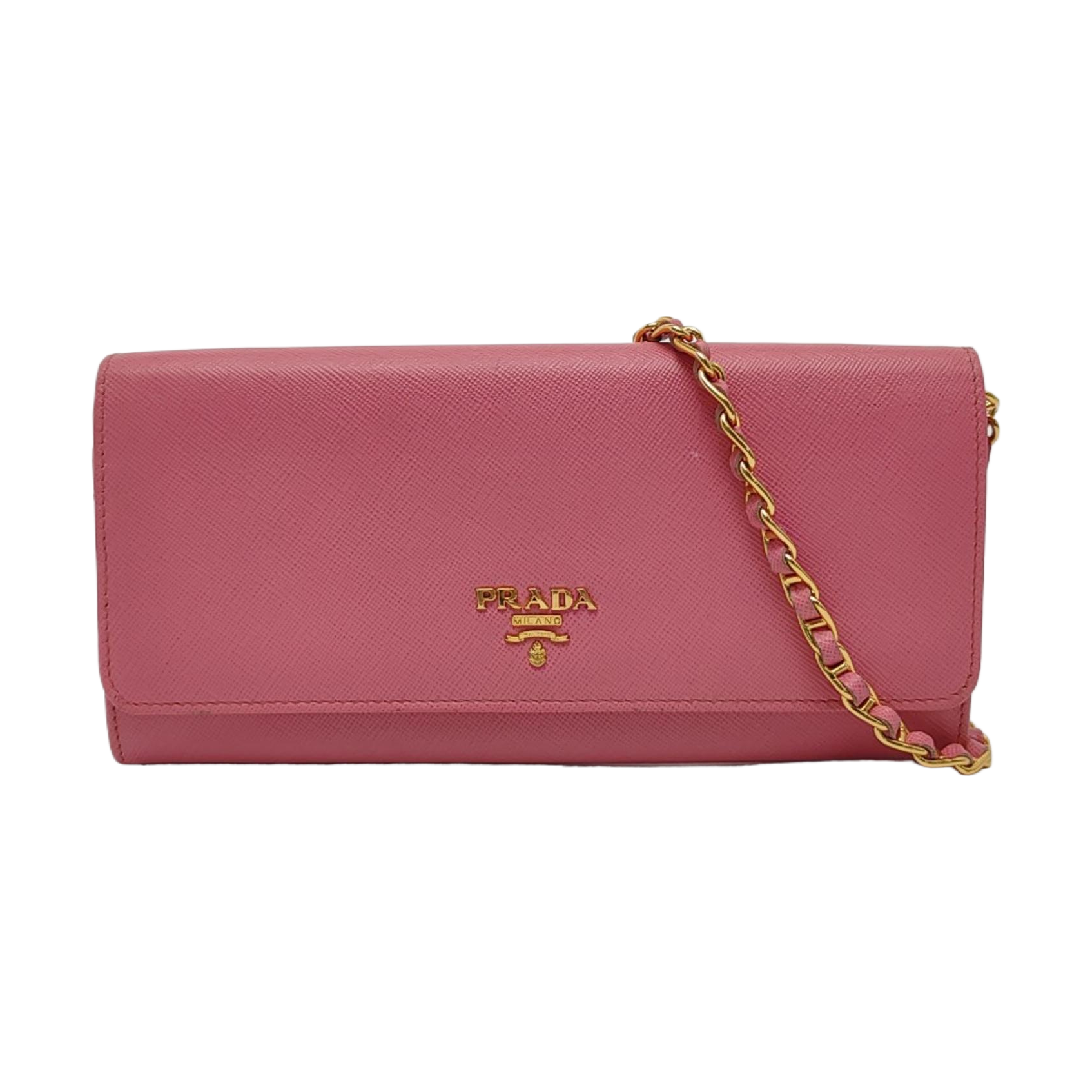 Fold Wallet Saffiano Calfskin Red