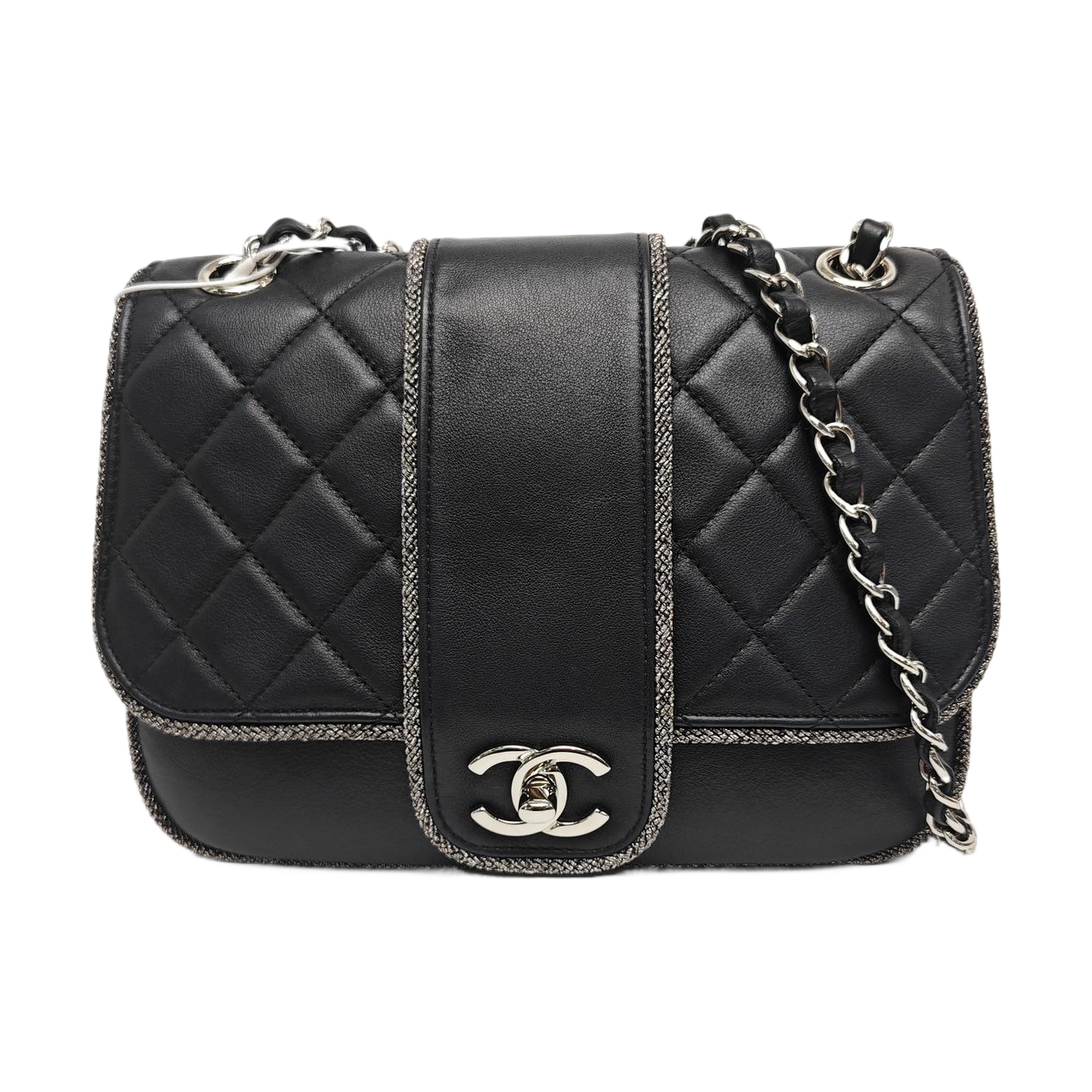 MADISON Quilted Calfskin Black