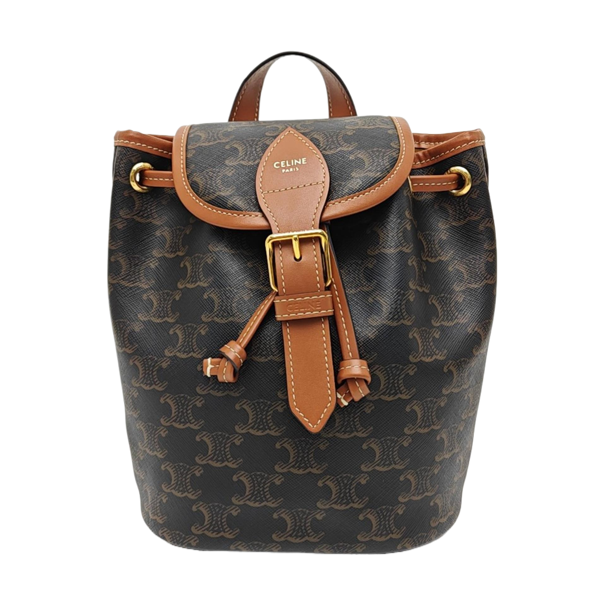 TRIOMPHE Mini Coated Canvas Brown