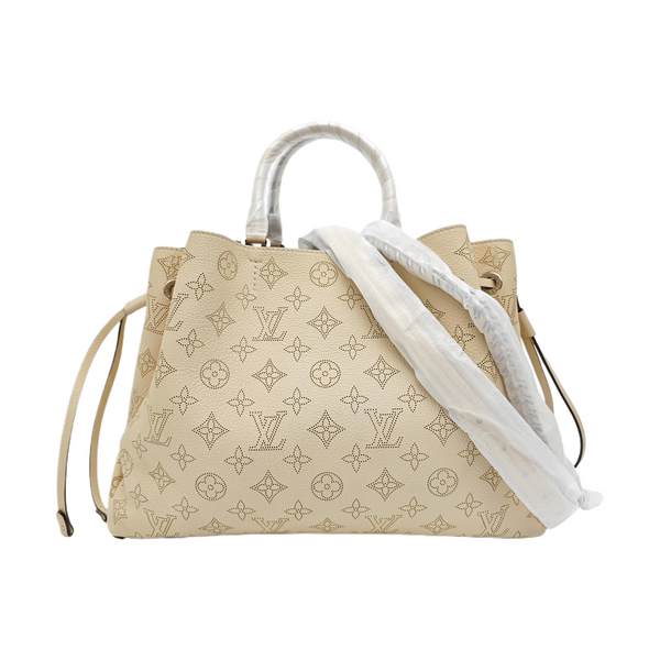 BELLA TOTE Monogram Calfskin Beige