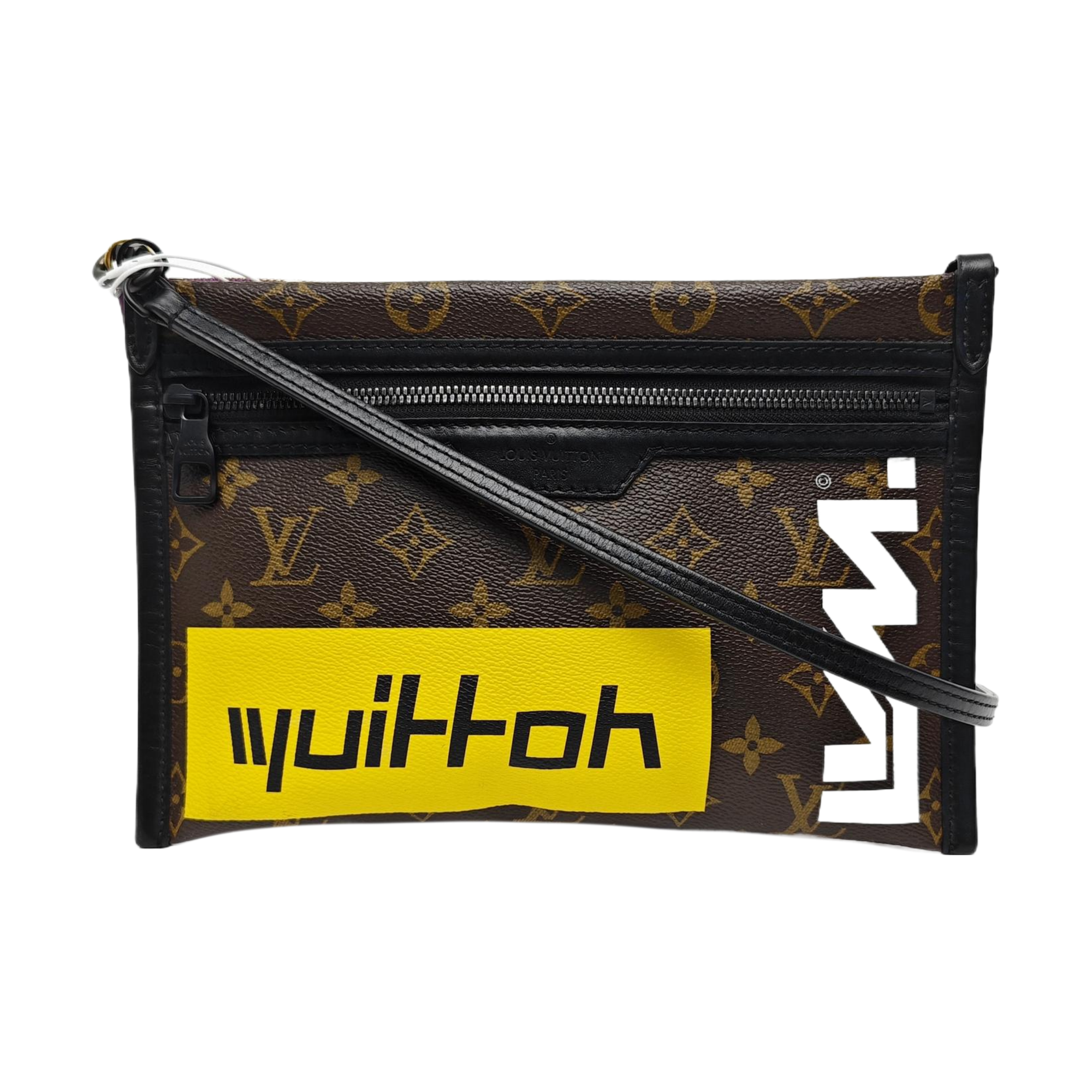 FLAT Monogram Coated Canvas Brown