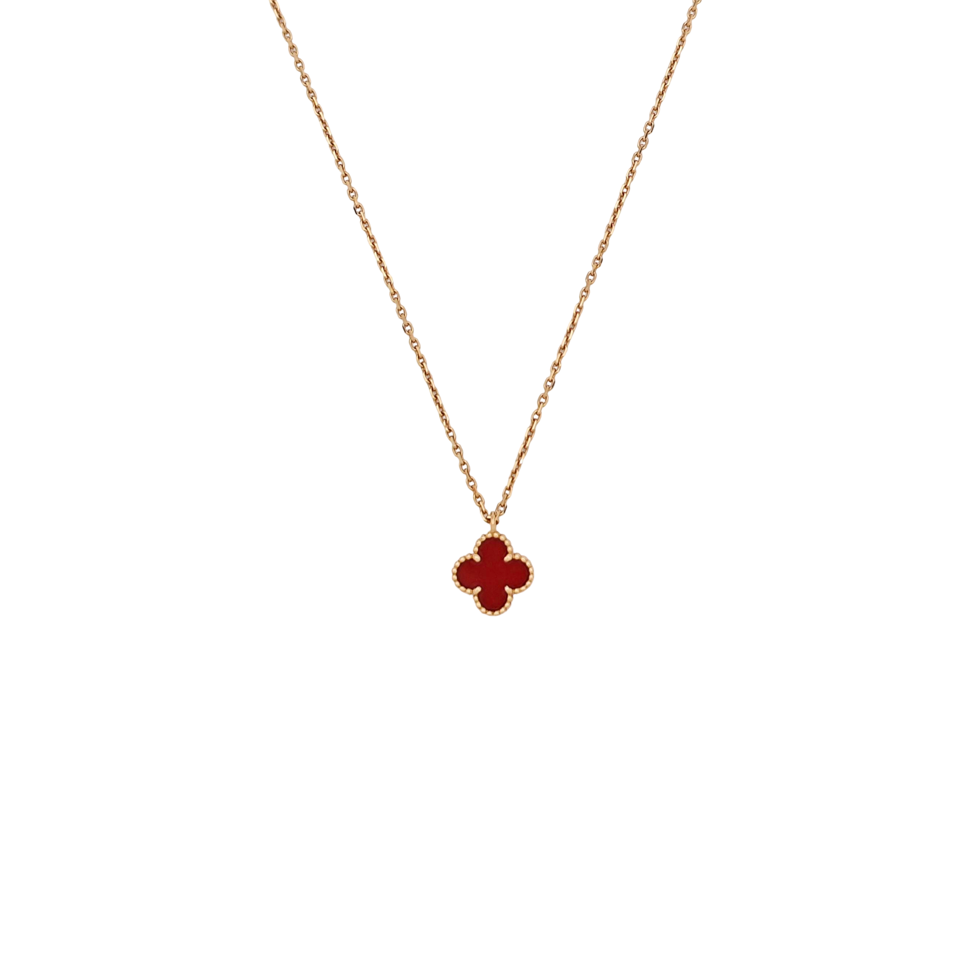 Sweet Alhambra 18k Rose Gold Necklace