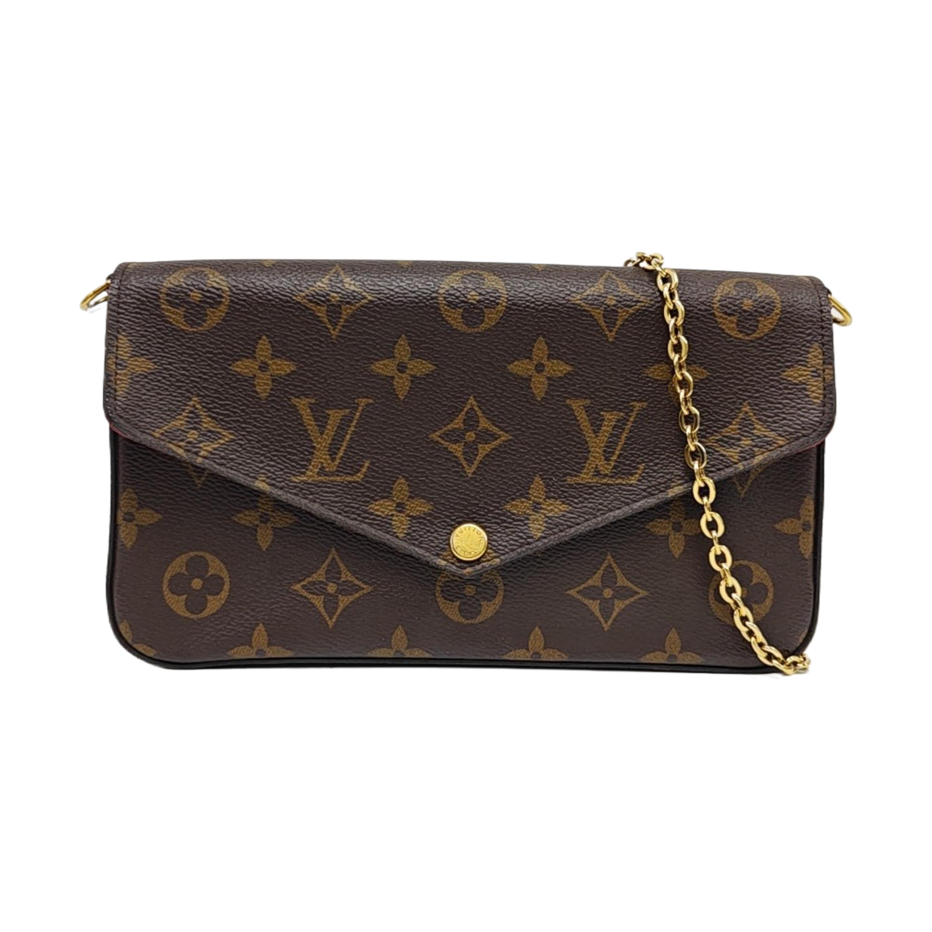 Authenticated pre-owned  FÉLICIE Monogram Coated Canvas Brown - Shoulder Bag at Looply