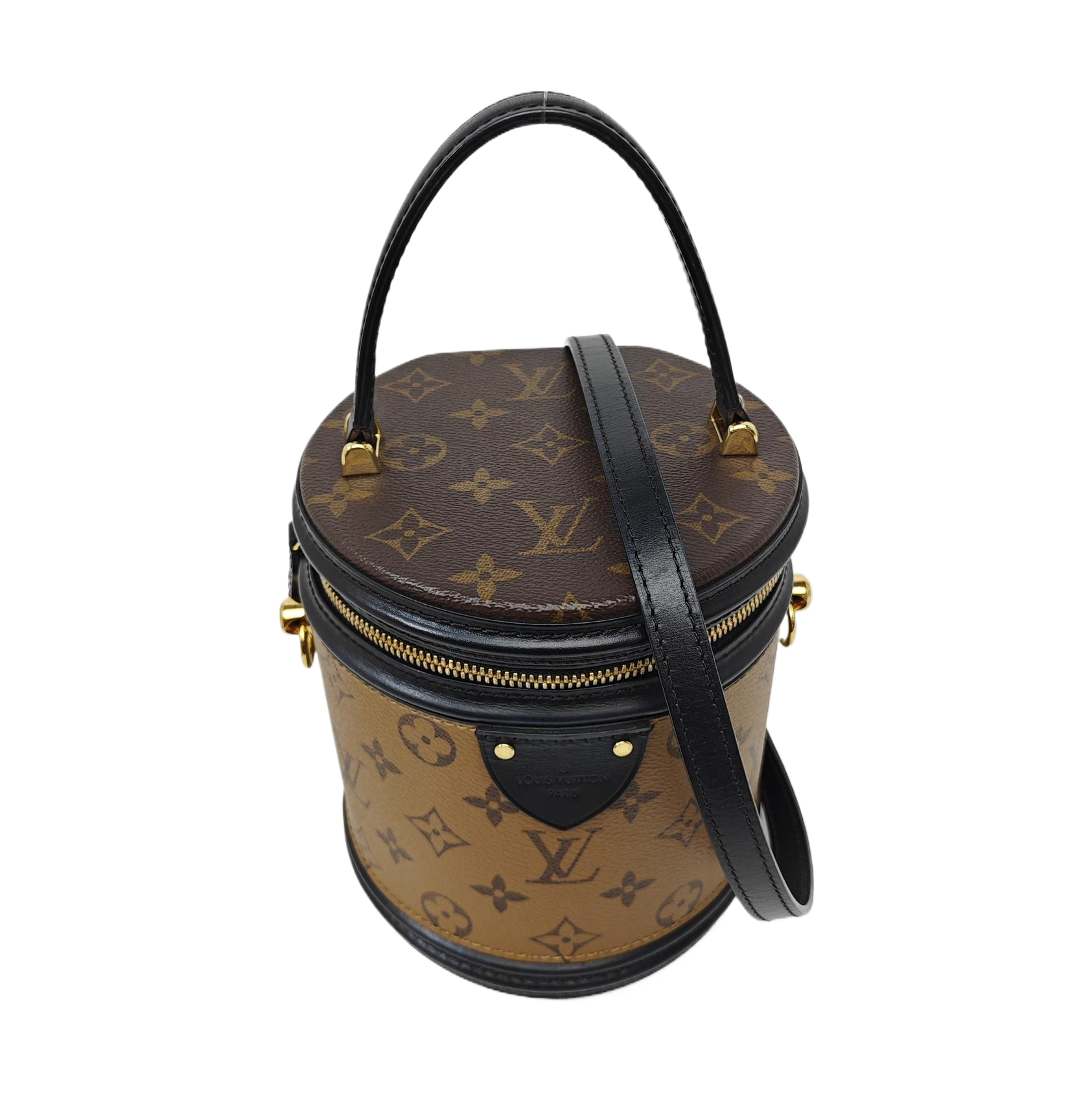 CANNES PM Monogram Coated Canvas Brown