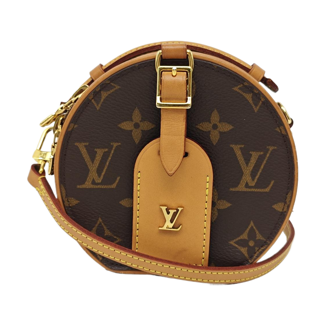 BOITE CHAPEAU Mini Monogram Coated Canvas Brown