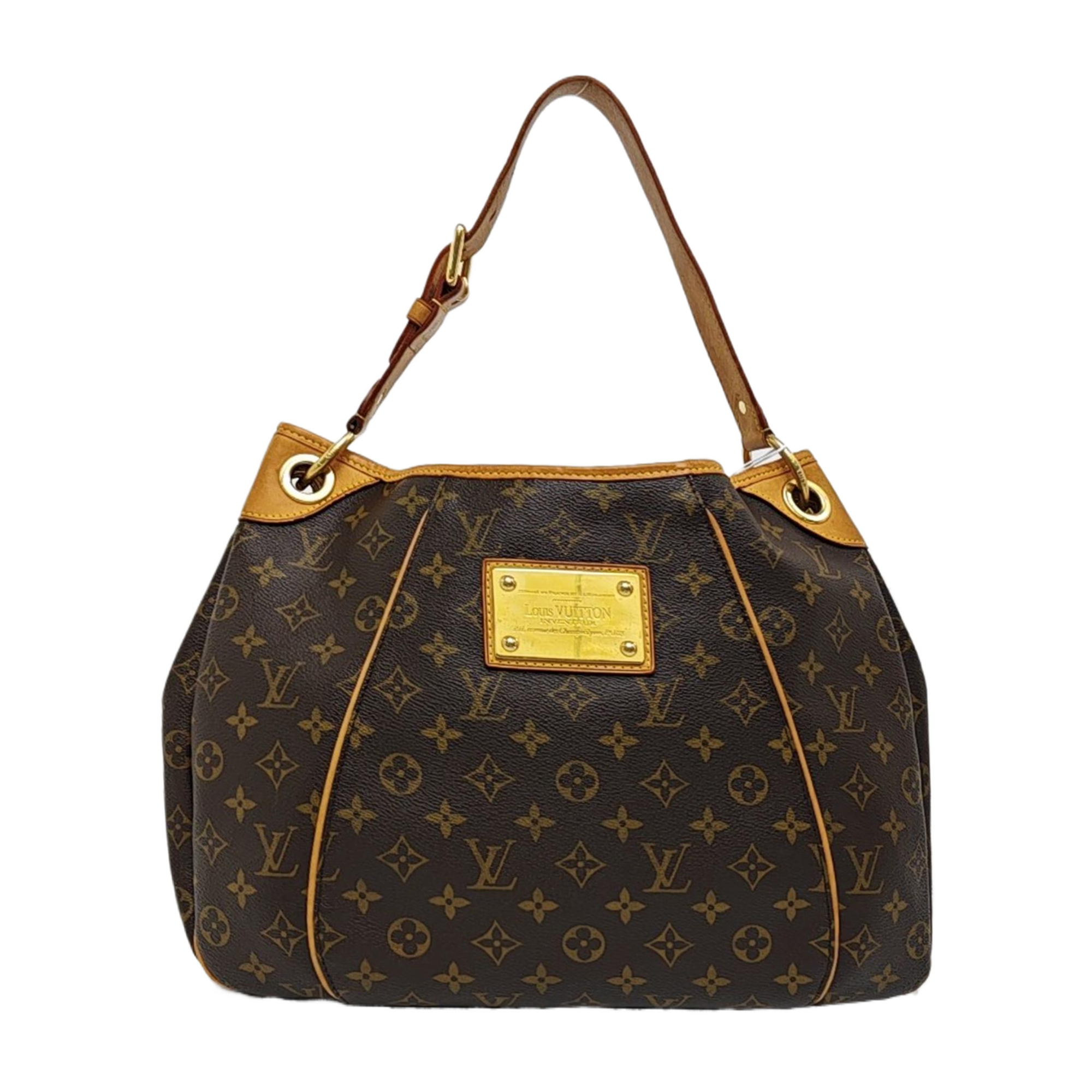 GALLIERA PM Monogram Coated Canvas Brown