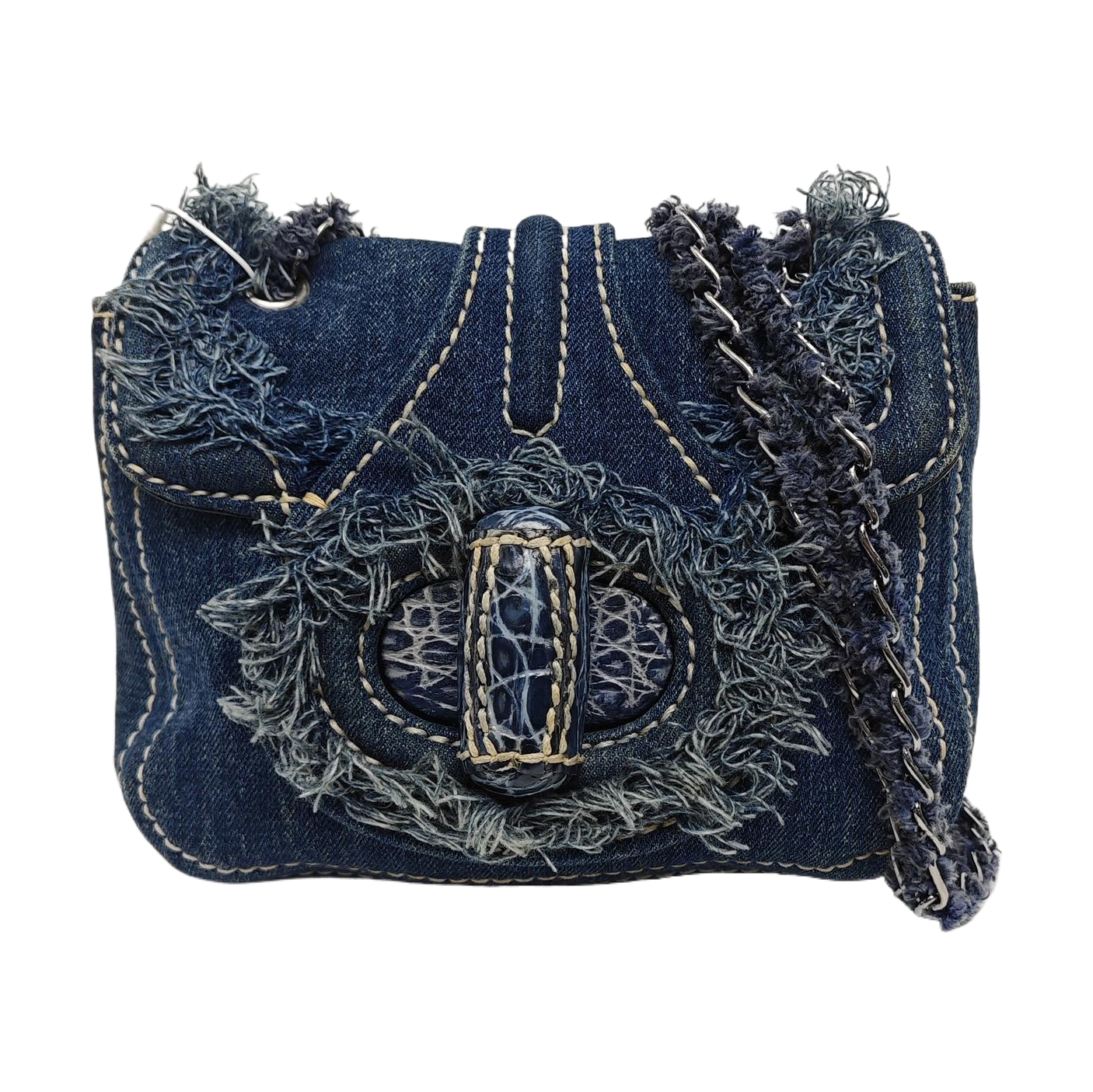 Denim Shoulder Bag Blue