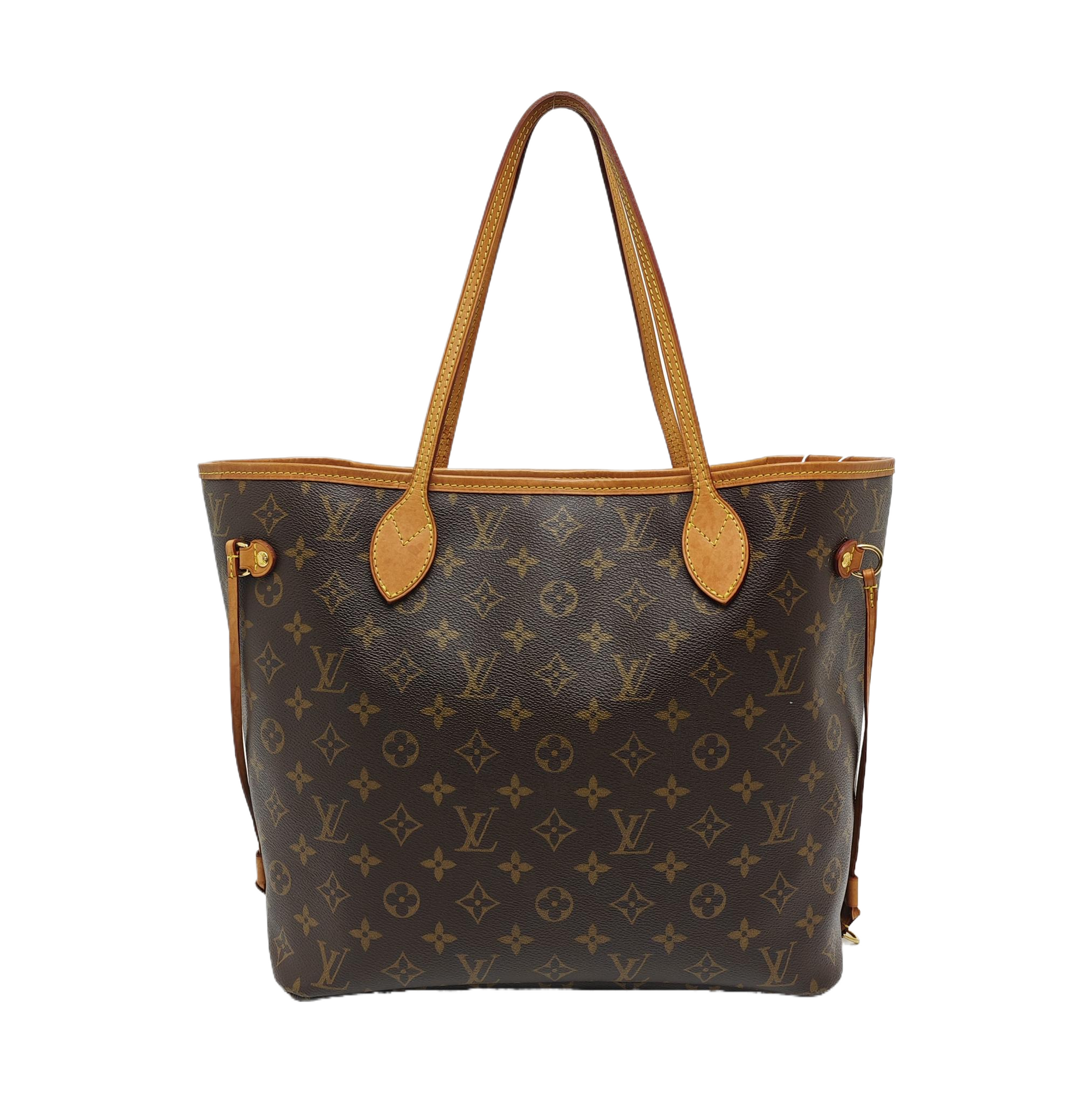 NEVERFULL MM Monogram Coated Canvas Brown