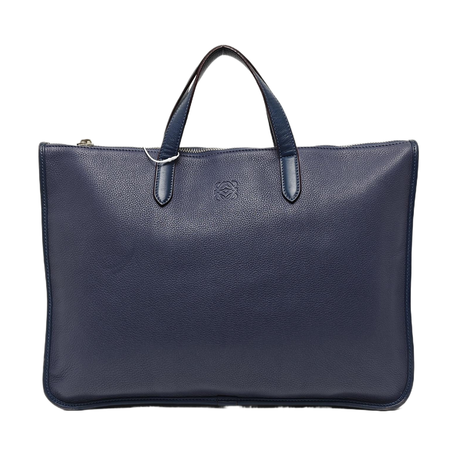 Calfskin Top Handle Bag Blue