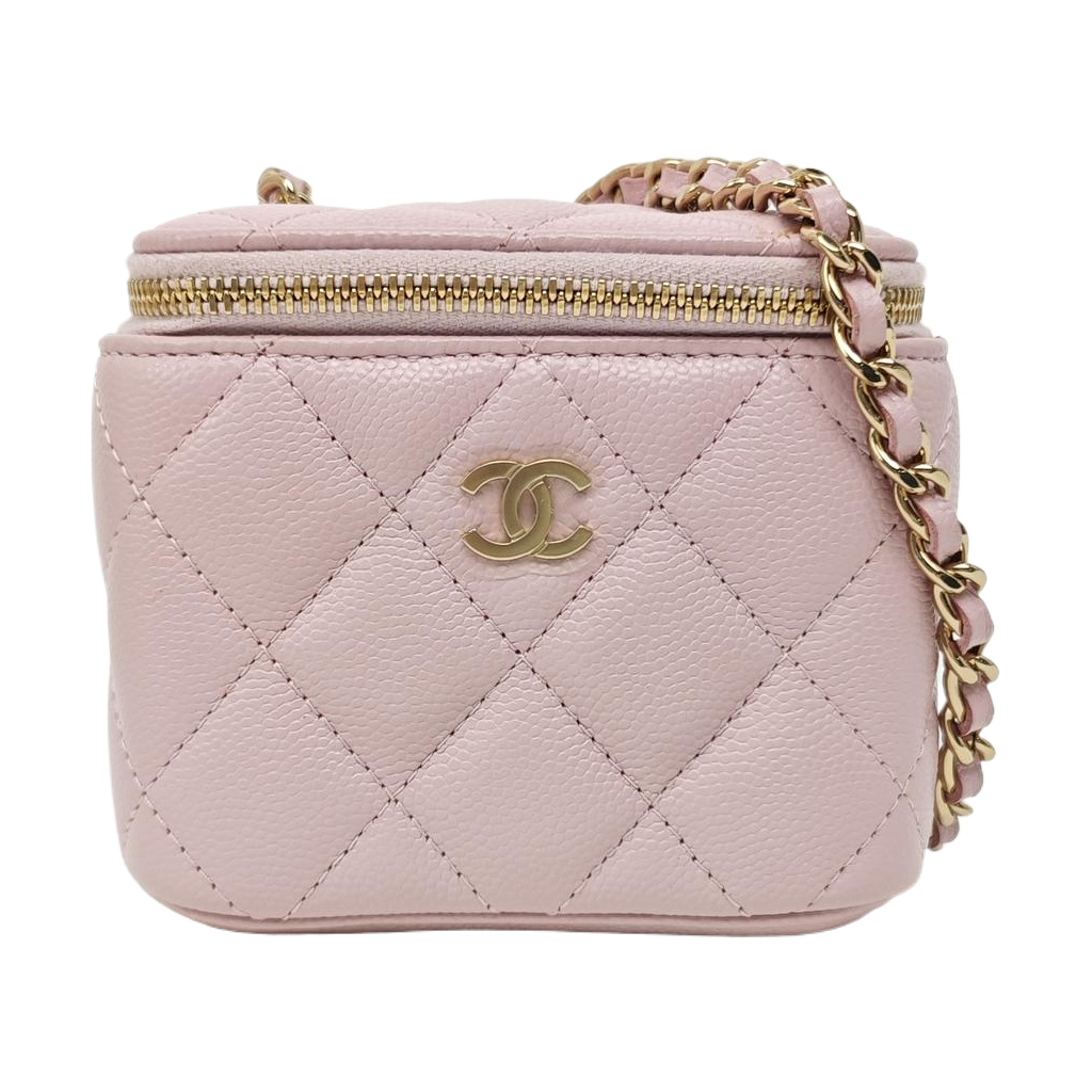 Quilted Calfskin Shoulder Bag Pink