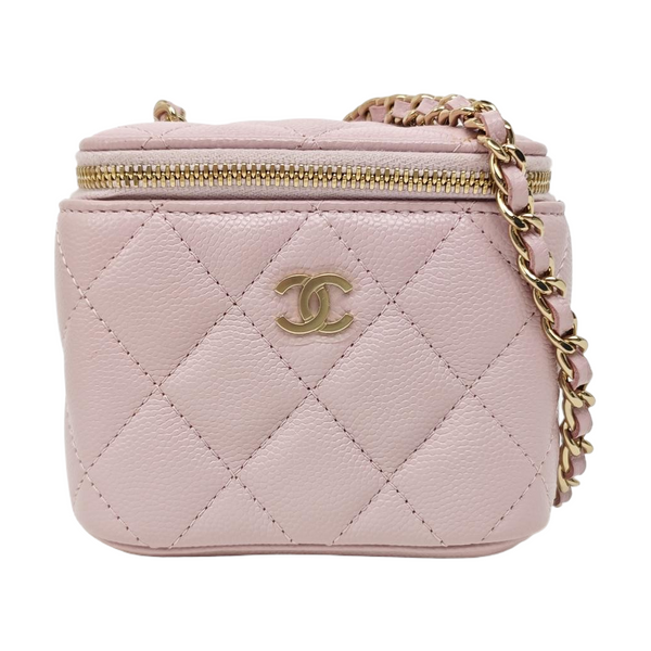 Quilted Calfskin Shoulder Bag Pink